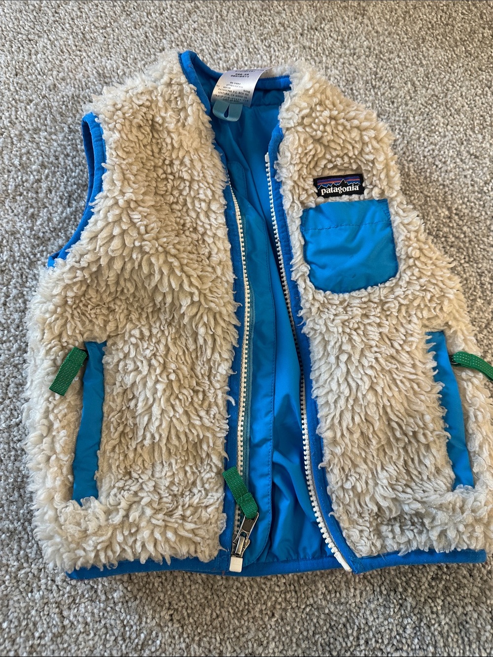 Patagonia Sherpa Retro X Vest Toddler Size 18 Months